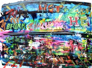 Graffiti by the canal