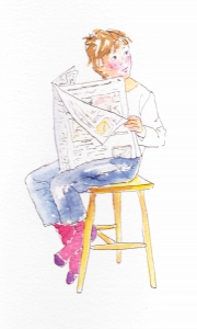 catching up on the news
