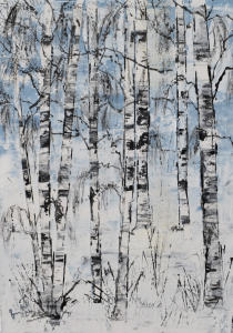Deep winter woodland